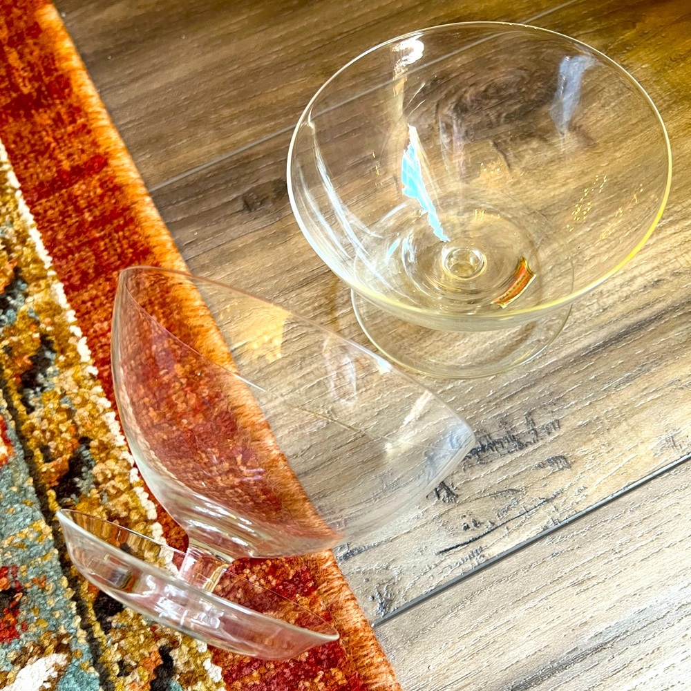 Vintage Rare Avitra Crystal Glasses